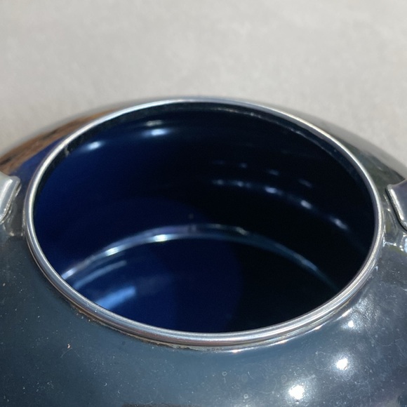 Vintage Chantal Tea Pot Kettle Whistling Stovetop Onyx Black Stainless Steel !! - Picture 12 of 14